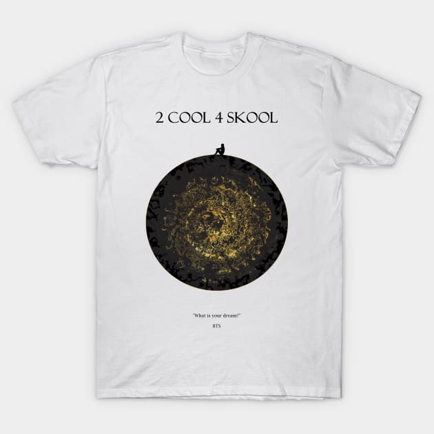 2 COOL 4 SKOOL Moon Dark T-Shirt by ZoeDesmedt